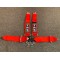 Harness 4 Pt with 3" Straps - FIA Red