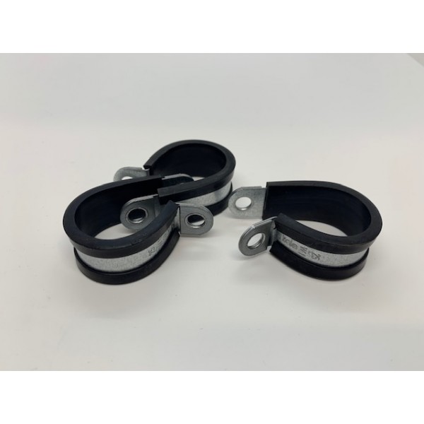 Rubber Lined P Clip 25mm